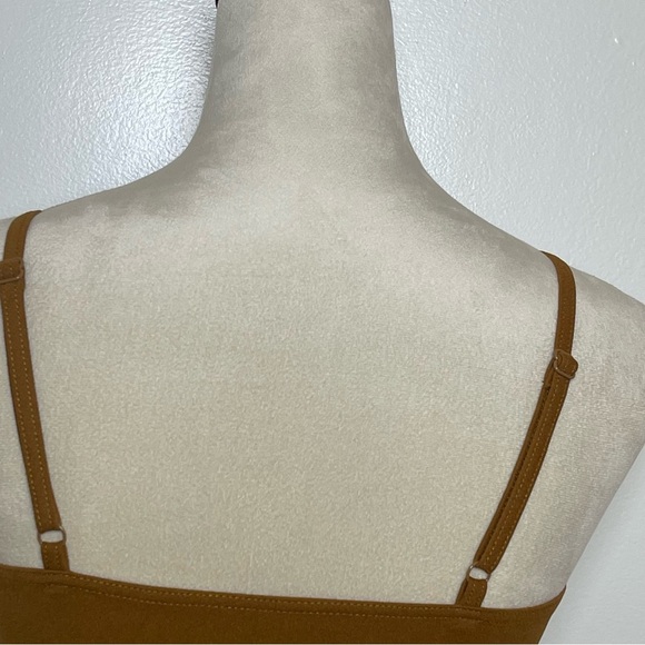 Brown Camisole Scarf Crop Top Y2K Going Out / Festival Size 8/10 - Picture 7 of 8
